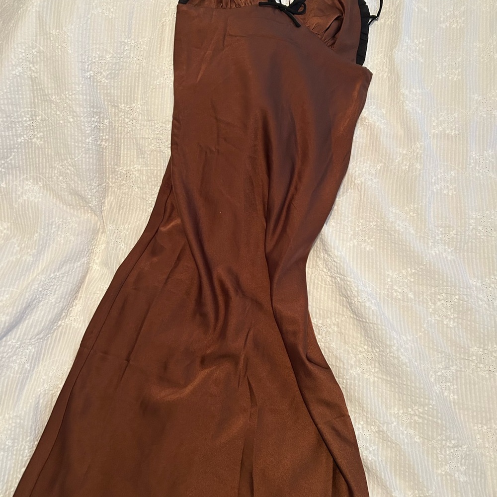 Elegant Brown Maxi Dress